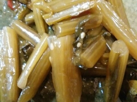 野沢菜の炒め煮